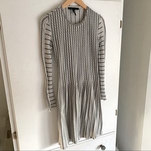 BCBG Dress - long sleeve- Black & White pattern
